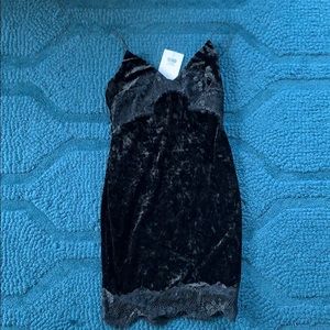 Topshop dress velvet/lace